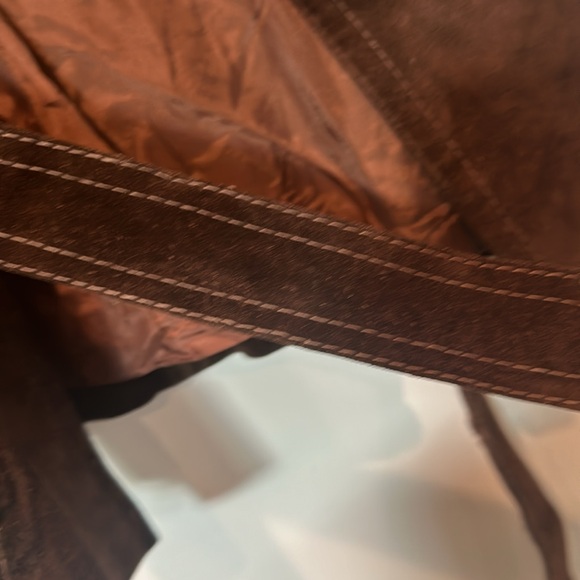 Vintage brown leather suede jacket size 7/8 - Picture 9 of 13